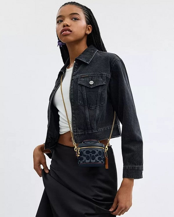 Coach Trail Crossbody 12 In Signature Denim