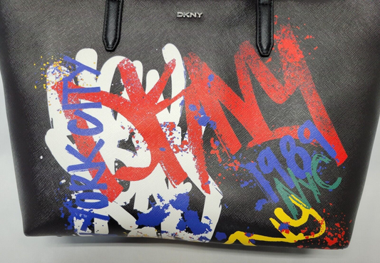 DKNY Bryant Park Graffiti 1989 Urban Large Tote