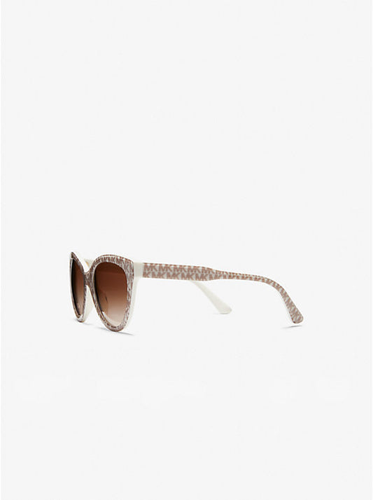 Michael Kors 0MK2158 55MM Cat Eye Sunglasses Vanilla Brown