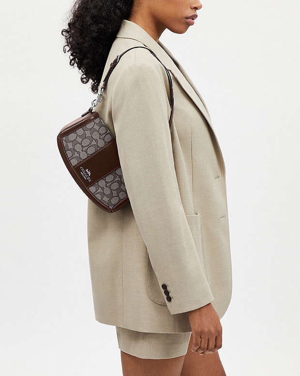 Coach Andrea Shoulder Bag In Signature Jacquard
