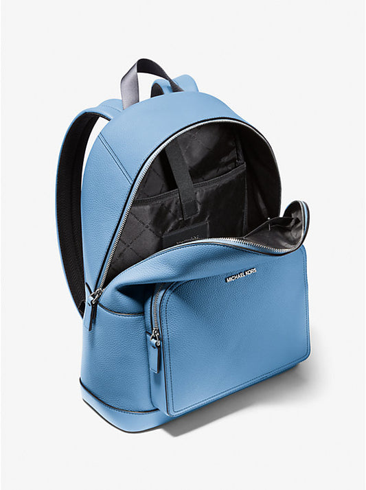 Micheal kors baby blue grained leather carry backpack