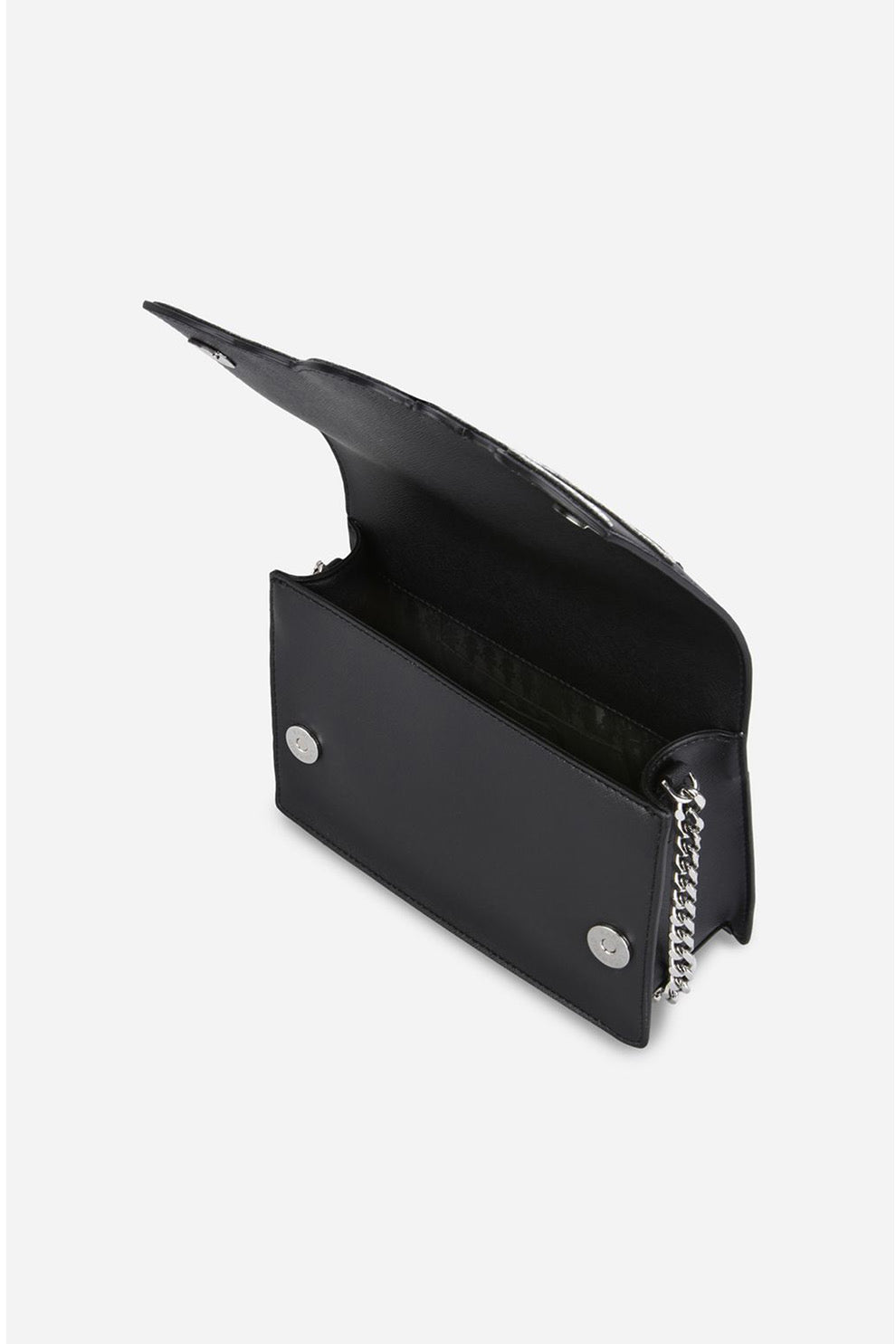 Karl Lagerfeld
Ikonik shiny logo shoulder bag, Black