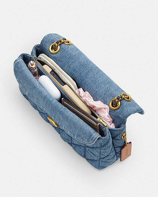 COACH TABBY 26 QUILTED DENIM SHOULDER BAG