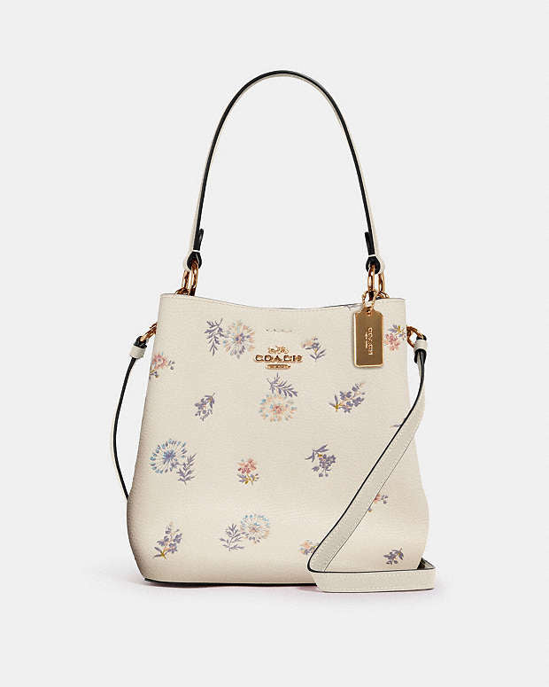 Coach Small Town Bucket Bag With Dandelion Floral Print