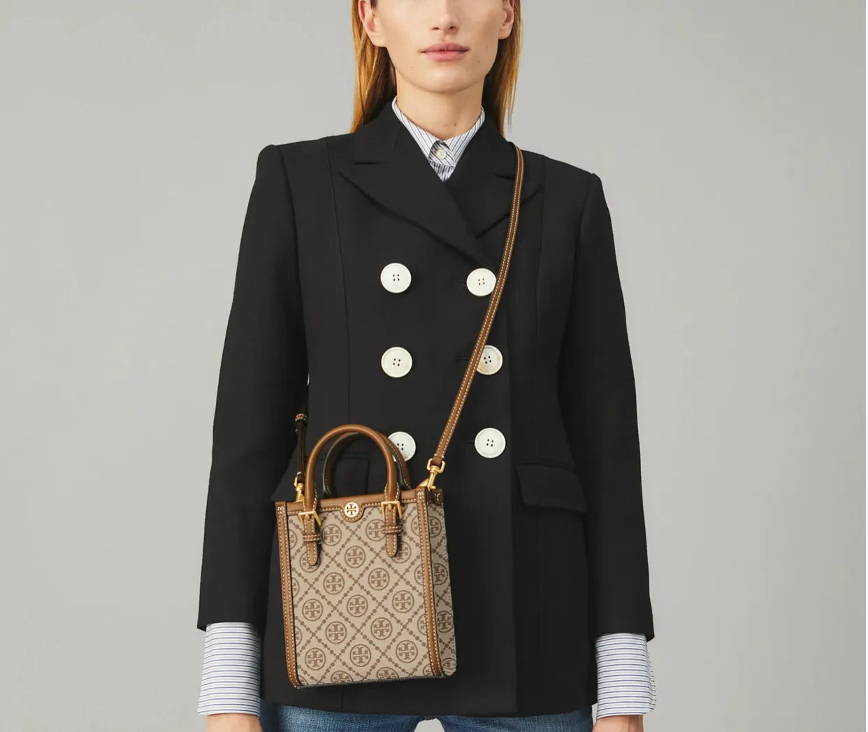 Tory Burch mini T monogram tote