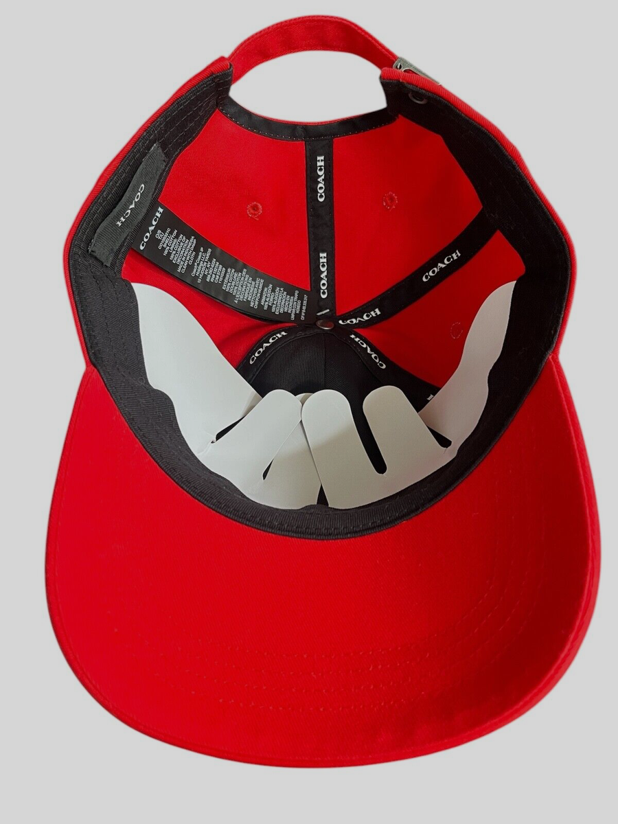 Coach Women’s Embroidered Baseball Hat in Red