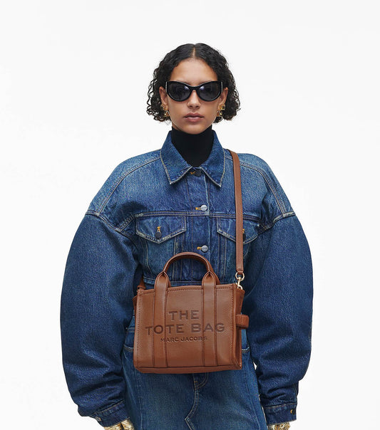 The leather small tote bag Marc Jacobs