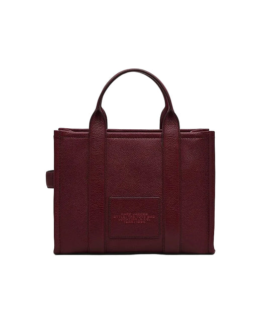 Marc Jacobs The leather Medium Tote Bag in Burgundy
