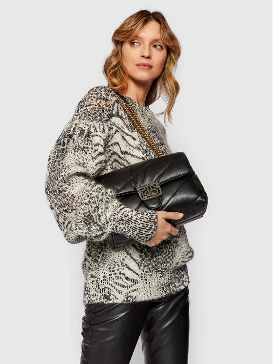 Pinko Love Classic Puff Maxy Quilt Jewel Bag