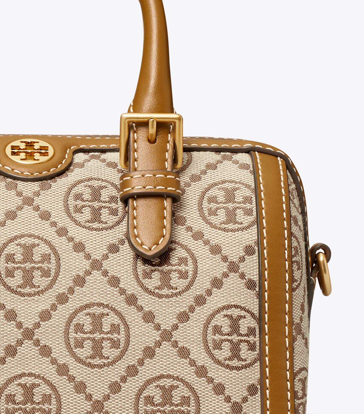 PETITE T MONOGRAM BARREL BAG TORY BURCH