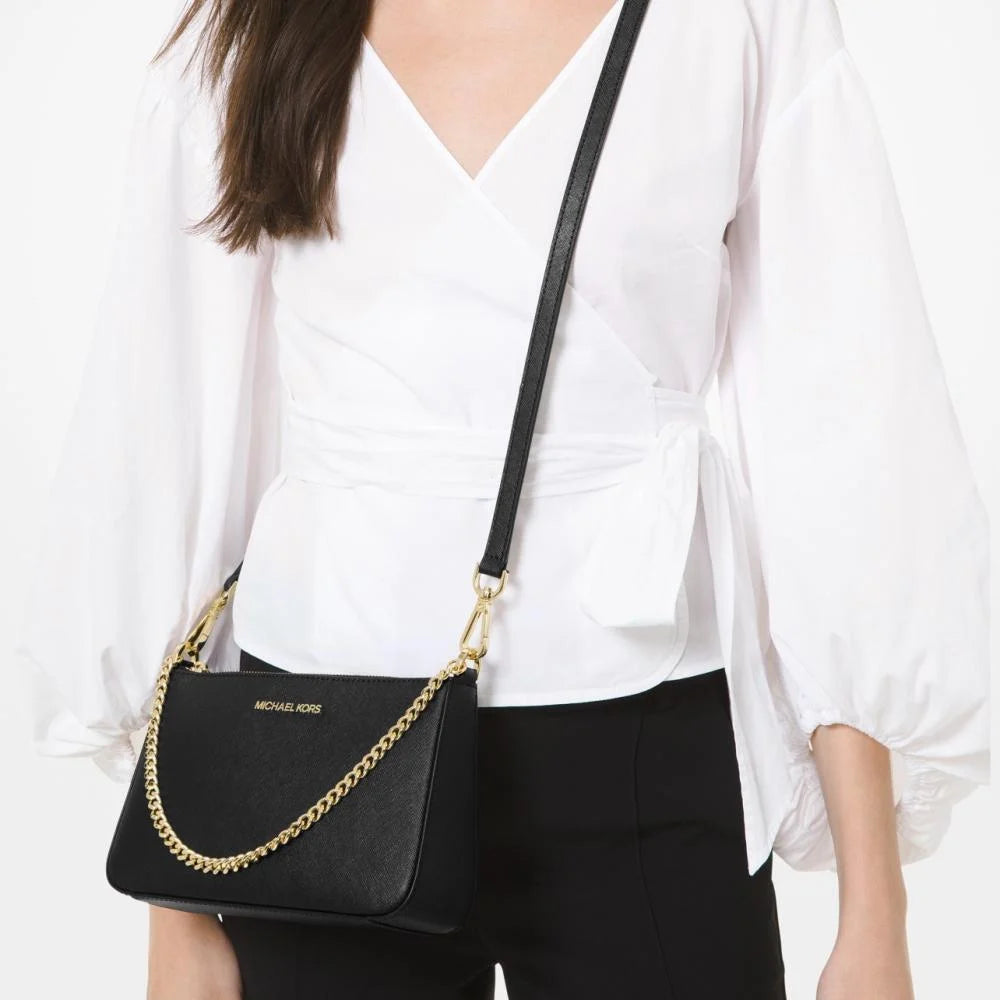 Michael Kors Jet Set Medium Saffiano Leather Crossbody