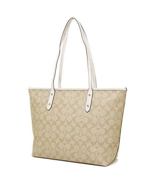 Coach City zip Tote Bag In Signature Canvas