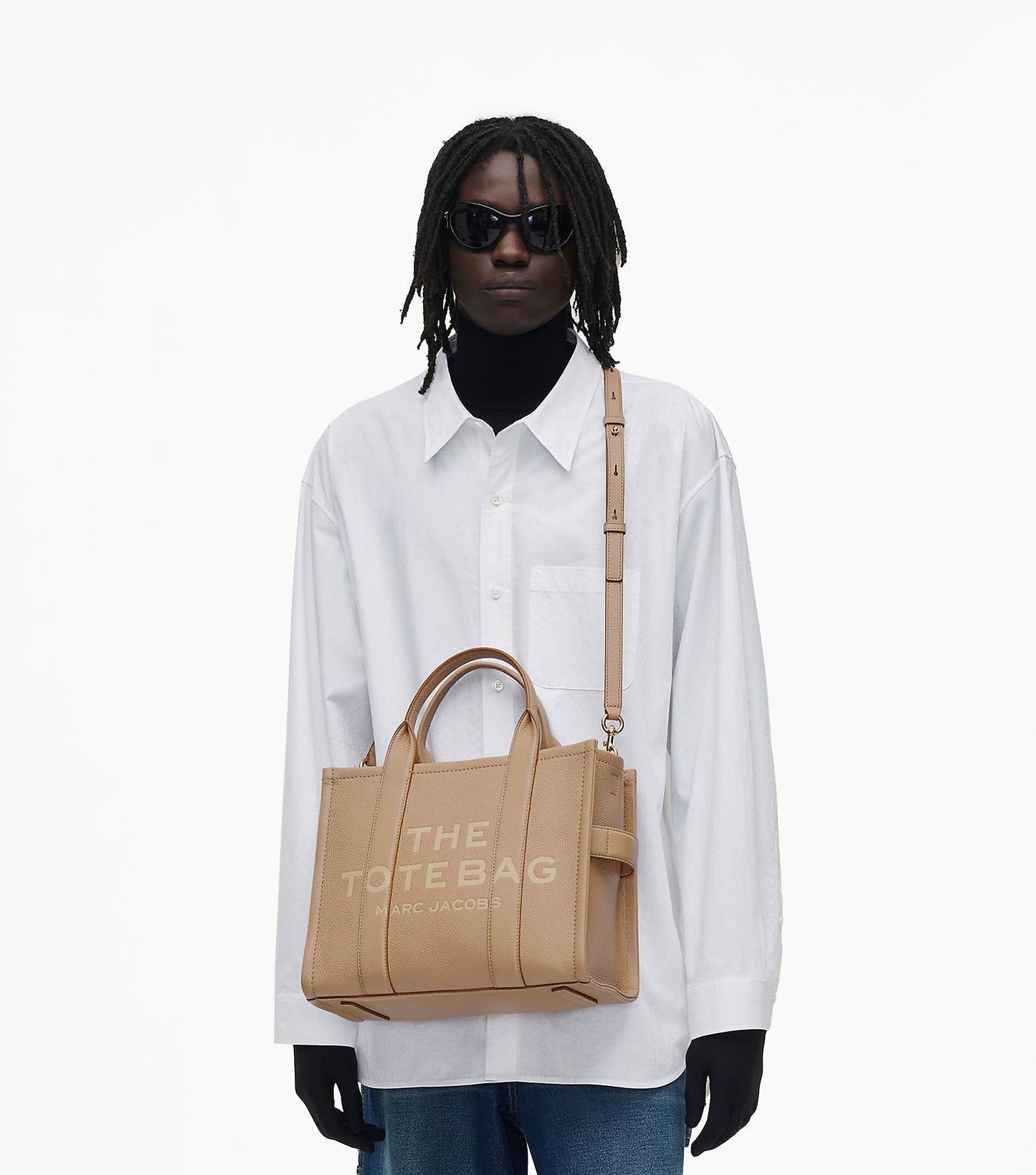 The leather medium tote bag Marc Jacobs