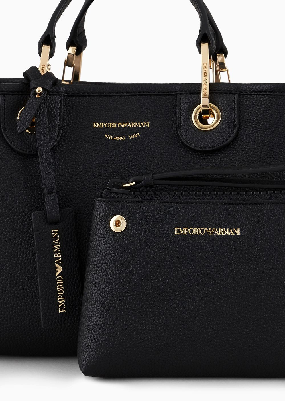 Small MyEA shopper bag with deer print Emporio Armani
