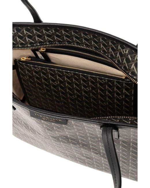 Tory Burch Monogram-pattern coated-canvas tote