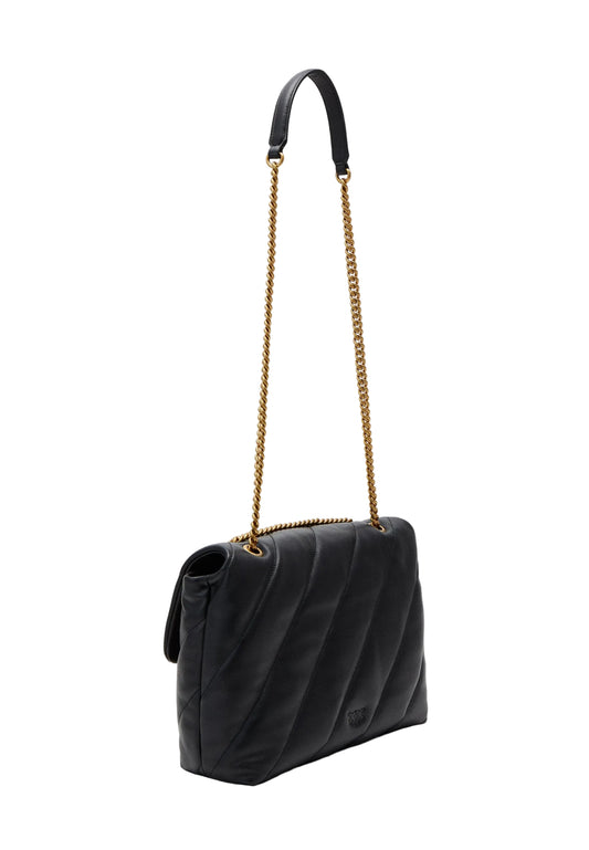 Pinko Maxi Love Handbag in Black
