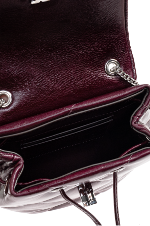 Tory Burch BURGUNDY Leather backpack Kira Diamond