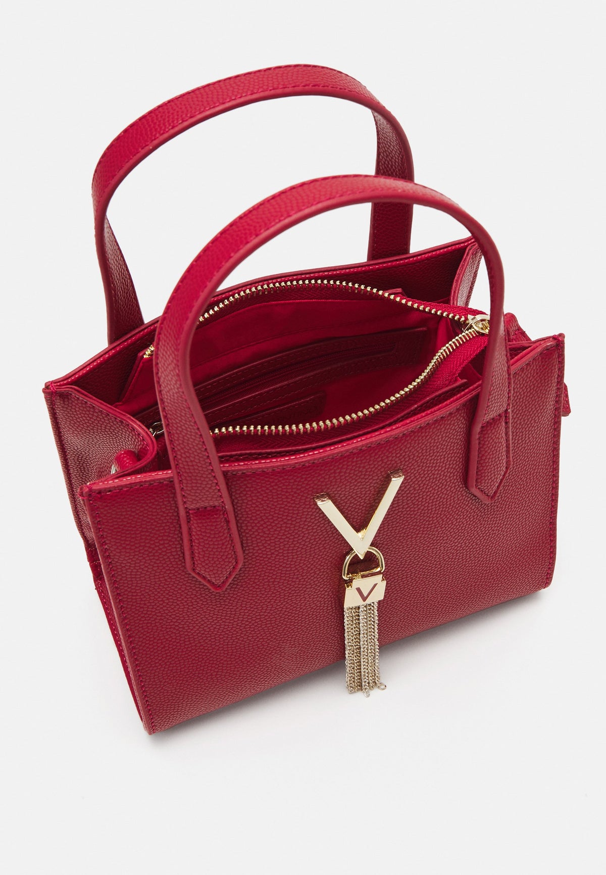 Valentino Bags Divina Shopping Bag in Rosso