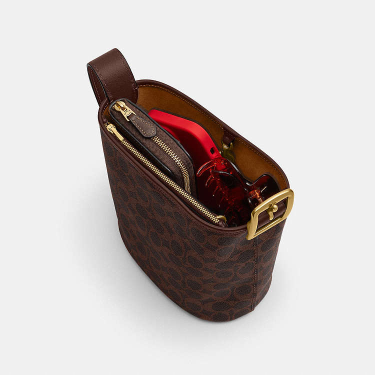 Coach Bleecker Bucket Bag 21 In Signature Canvas