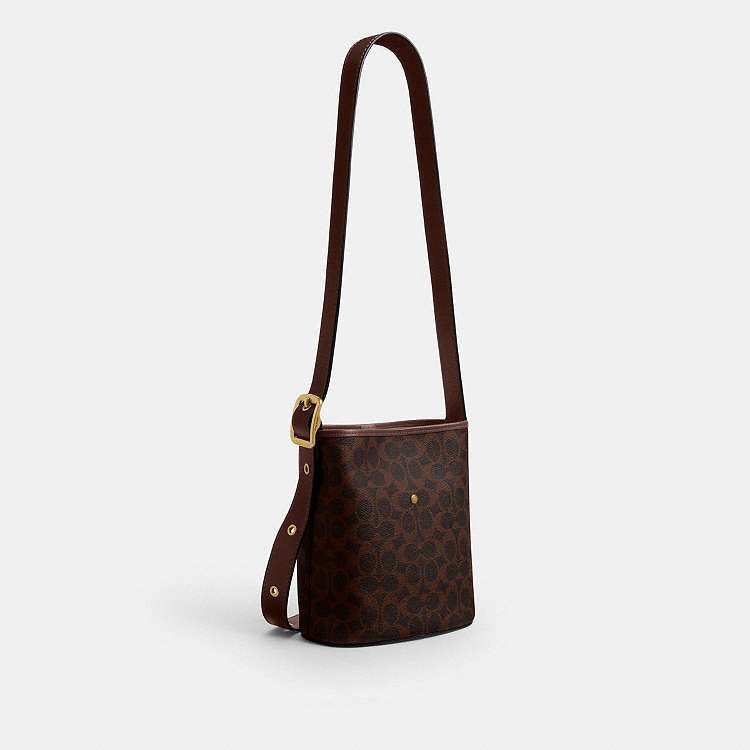 Coach Bleecker Bucket Bag 21 In Signature Canvas