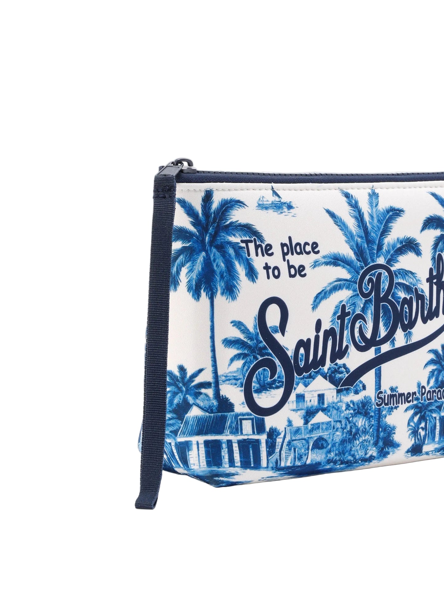 MC2 SAINT BARTH ALINE SCUBA POUCH WITH TOILE DE JOUY PRINT | SPECIAL EDITION