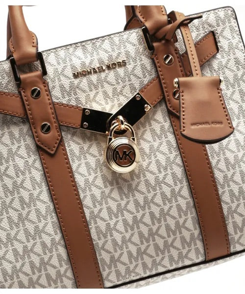 MICHAEL MICHAEL KORS
Nouveau Hamilton Small Logo and Leather Satchel