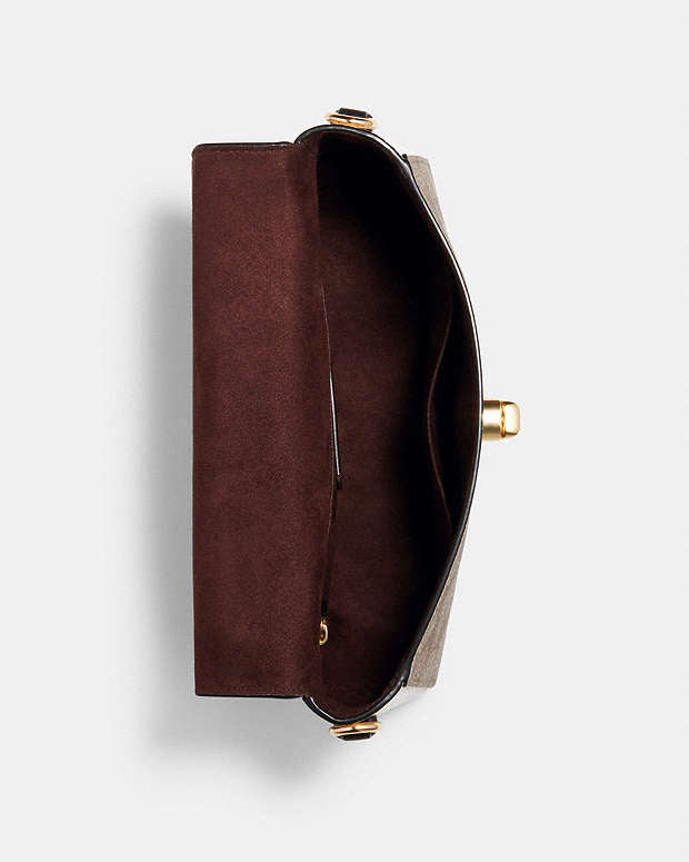 Marlie Top Handle Satchel In Blocked Signature Canvas