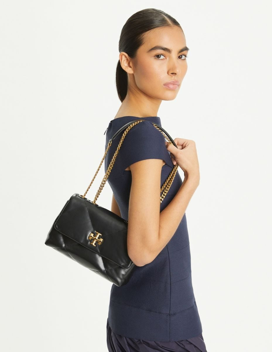 TORY BURCH KIRA DIAMOND QUILT SMALL CONVERTIBLE SHOULDER BAG