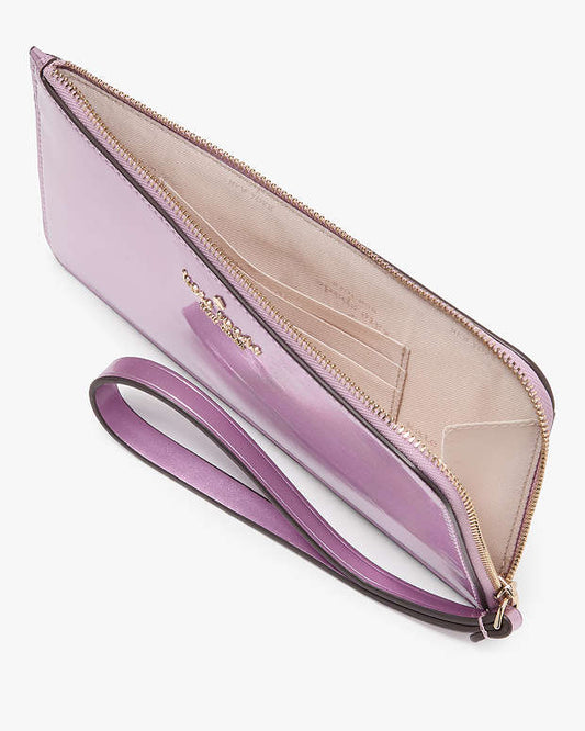 Kate Spade Lucy Medium L-zip Wristlet light purple