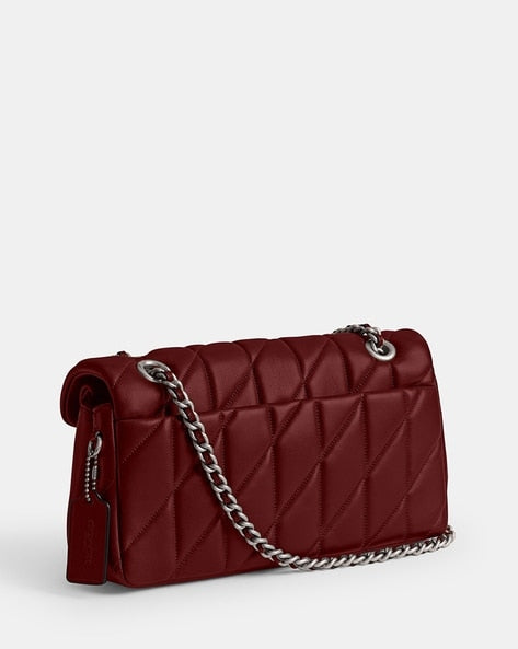 Coach Tabby Shoulder Bag 26 With Pillow Quilting dark ruby