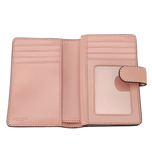 COACH MEDIUM CORNER ZIP WALLET IN SIGNATURE CANVAS