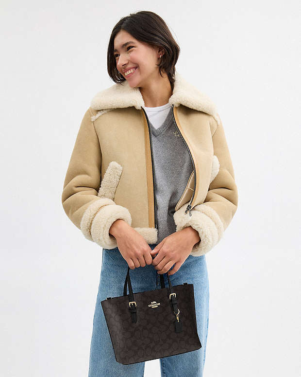 Coach Mollie Tote Bag 25 In Signature Canvas