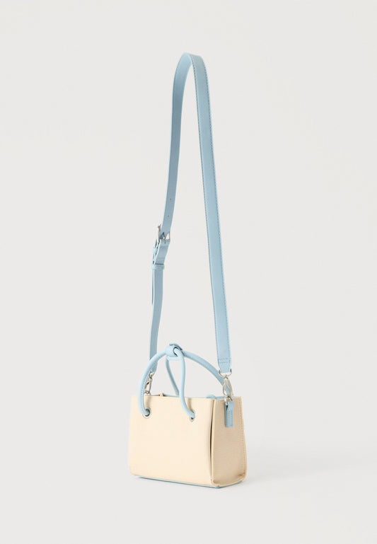 Valentino Alexia Summer Shopper bag with light blue handles