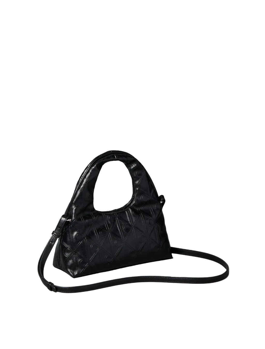 Calvin Klein Puffer Emblem Logo Small Bag in Black