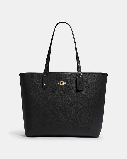 Coach Reversible City Tote With Horse And Carriage Print