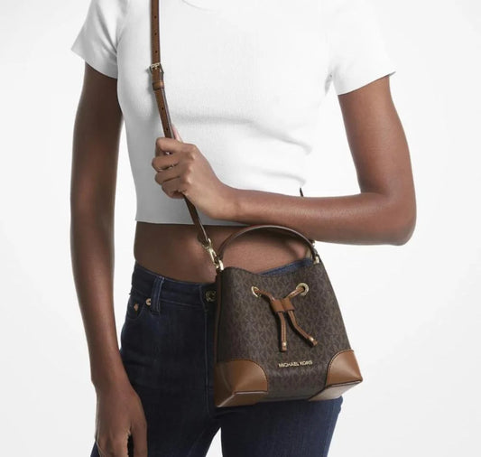 Michael Kors Mercer Small Logo Bucket Bag