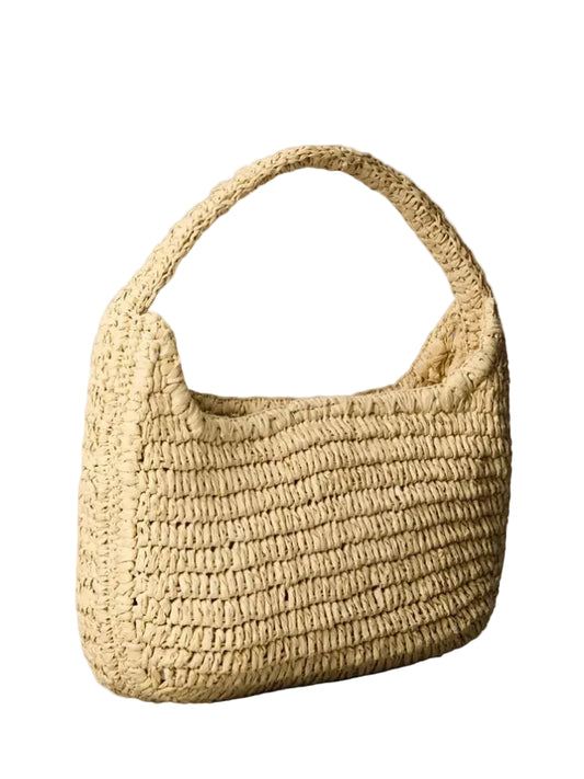 Calvin Klein Raffia Small Shoulder Bag