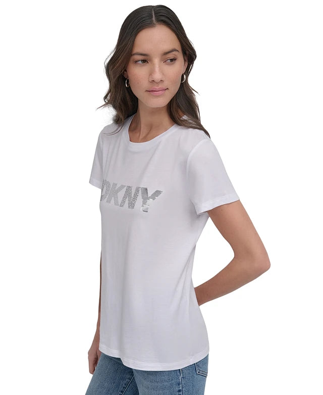 Dkny Women's Cotton
Embroidered-Logo Shirt size L