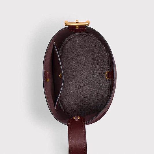 Coach Bleecker Bucket Bag 21 in burgundy