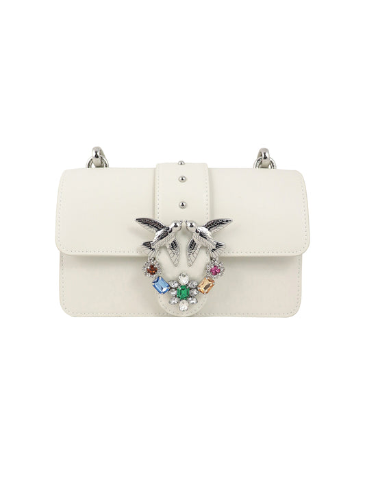 Pinko Mini Jewels white bag