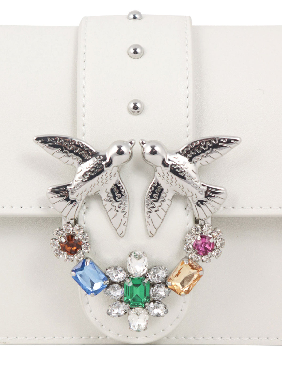 Pinko Mini Jewels white bag