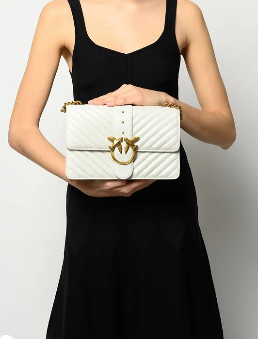 PINKO Love Classic V Quilt bag