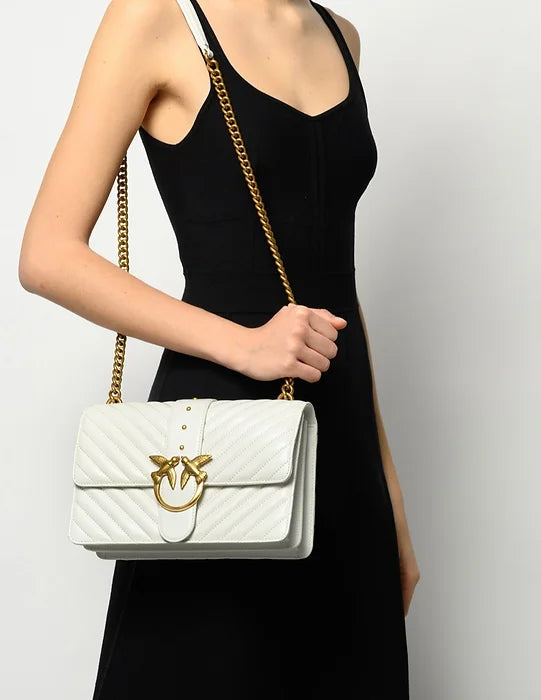 PINKO Love Classic V Quilt bag