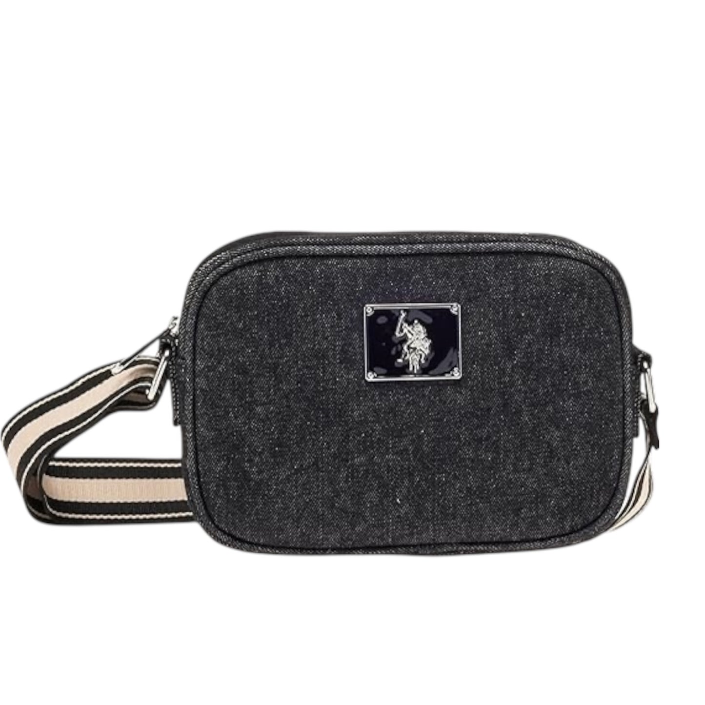 US Polo ASSN denim Classic Zip Crossbody Bag