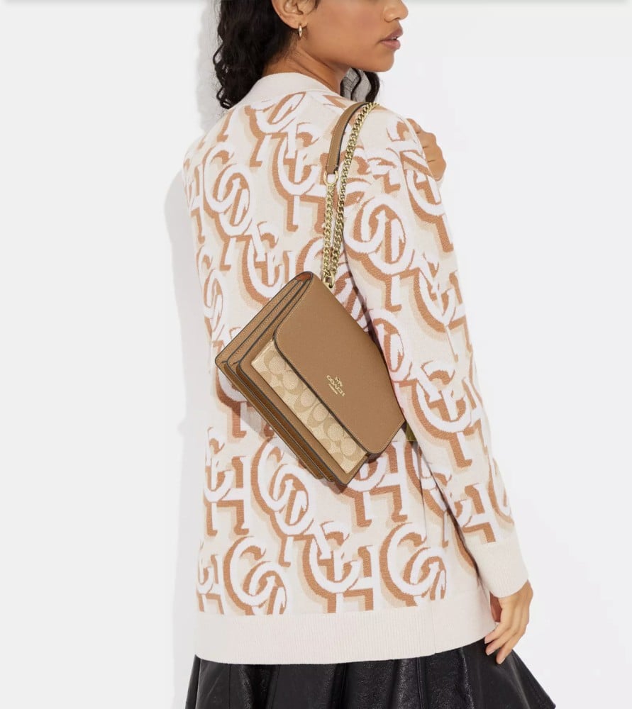 Coach Klare Crossbody Bag In Micro Signature Canvas