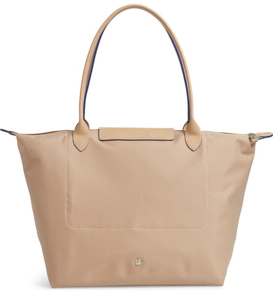 Longchamp Le Pliage Club L Shoulder Bag in beige