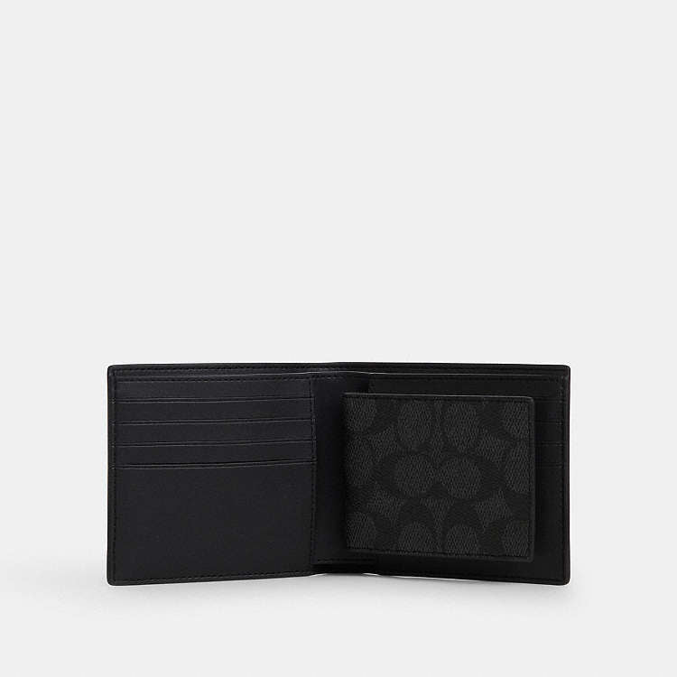 Coach men Boxed 3-In-1 Wallet Gift Set