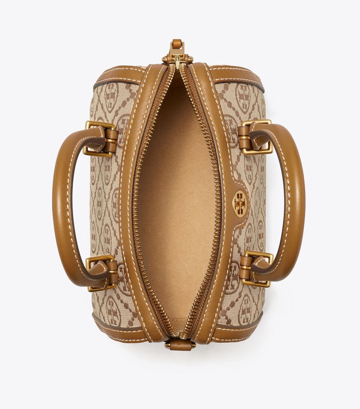 PETITE T MONOGRAM BARREL BAG TORY BURCH