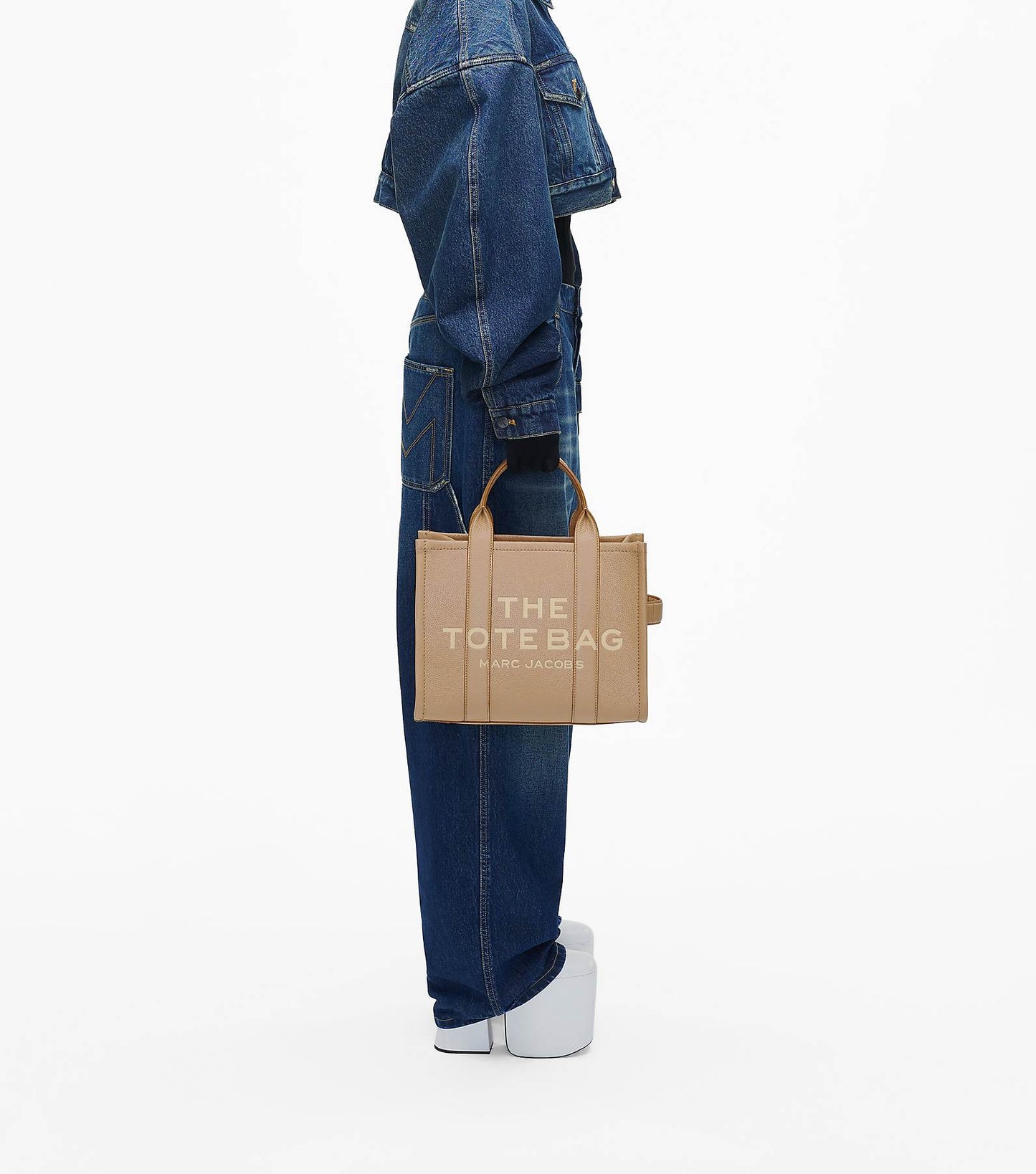 The leather medium tote bag Marc Jacobs
