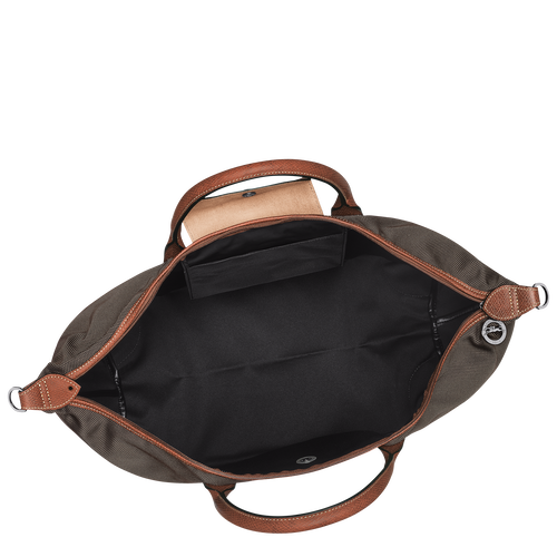 LongChamp Le Pliage Original M Russian canvas and leather travel bag